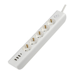 Удлинитель У05В IEK MODERN, 3х1 мм², 16А/250В USBх4, белый, 1.8 м [WYP12-16-05-02-ZKU-K01]