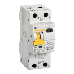 Автоматический выключатель дифференциального тока IEK KARAT АВДТ32 C63 100мА, тип A [MAD22-5-063-C-100]