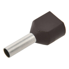 Наконечник втулочный изолированный двойной IEK НШВИ(2) 2.5-10 (100 шт) [UTE10-D3-2-100]