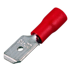 Клемма плоская изолированная Rexant РПи-п 1.5-(6.3) (10 шт) [06-0383-A]