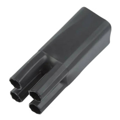 Термоусаживаемая перчатка Rexant на 4 жилы 82/45 мм, черная [48-4082]