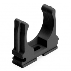 Крепеж-клипса для труб Fortisflex Ø 16 мм, черная [91050]