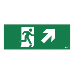 Самоклеящаяся этикетка IEK 240х90 мм, Фигура/стрелка вверх вправо [LPC10-1-24-09-FVVNAPR]