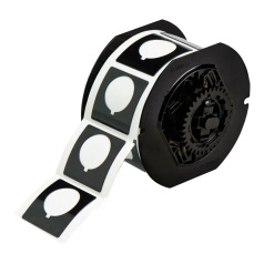 Этикетки Brady B30EP-169-593-BK под кнопку, полиэстер, 45.72 х 45.72 мм, Ø 30.5 мм, черные, 190 шт [gws118070]