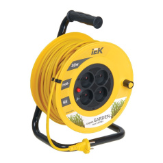 Удлинитель на катушке УК30 IEK GARDEN, 2P 2х0.75 мм², 30 м [WKP23-06-04-30]