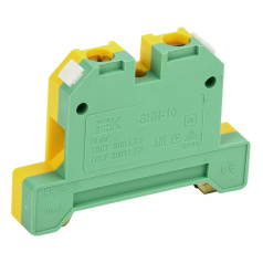 Зажим наборный IEK ЗНИ-10PEN 10 мм², заземление, желто-зеленый [YZN20-010-K52]