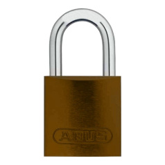 Замки алюминиевые стандартные Brady, алюминиевые дужки, 25 мм, Ø 6.5 мм, коричневые, 6 шт [gws830939]