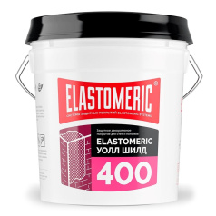 Эластичная краска для стен и потолков Elastomeric 400 Wall Shield, База А белая, 20 кг