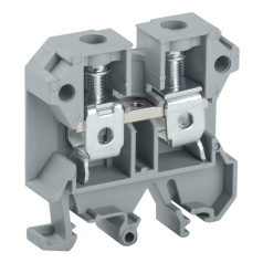 Клемма винтовая IEK КВИ-16 мм², фаза, серая [YZN30-016-K03]