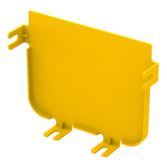 Заглушка торцевая оптического лотка ITK 120мм, желтая [DS-120-313G0]