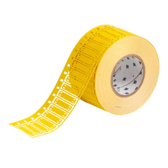 Бирка под два хомута HSNX-400-2-YL NOMEX, 10.16 х 50.8 мм, желтая, 2500 шт [brd106286]