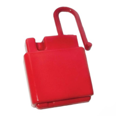 Множитель замковый Brady диэлектрический, высота дужки 45 мм, Ø дужки 6.1 мм, красный [gws45582]