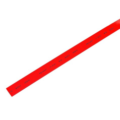 Термоусаживаемая трубка Rexant 10.0/5.0 мм, красная, усадка 2:1, с подавлением горения, нарезка по 1 м [21-0004]