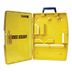 Станция Brady для замков переносная, полипропилен, 432х337х64 мм, желтый [gws811218]