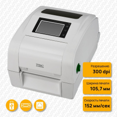 Термотрансферный принтер TSC TH340THC, здравоохранение, 300 dpi, USB, Ethernet, RS-232 [TH340HC-A001-0002]