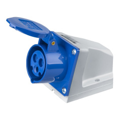 Розетка ABB 216 RS4 для монтажа на поверхность 2Р+E 16A 110V IP44 (D19 609 01) [2CMA193097R1000]