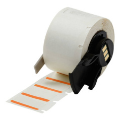 Этикетки Brady M6‐17‐494‐OR полиэстер, 25.4 х 12.7 мм, оранжевый, 500 шт [brd173491]