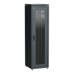 Шкаф сетевой 19" ITK LINEA N 47U 600х800 мм, чёрный [LN05-47U68-GM]