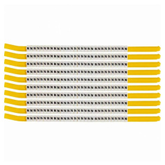 Клипсы для проводов Brady SCN-18-N диаметр 4.6-5.9 мм, легенда "N", белые, 300 шт [brd133323]