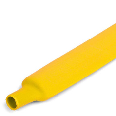 Термоусадочная трубка КВТ ТУТ (HF)-4/2 желтая, усадка 2:1 [82920]