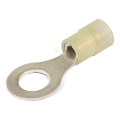 Виброустойчивый кольцевой изолированный наконечник КВТ ВНКИ 6.0-6 с нейлоновой манжетой [66635]