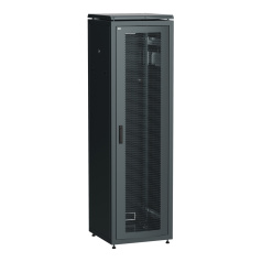 Шкаф сетевой 19" ITK LINEA N 38U 600х600 мм, чёрный [LN05-38U66-P]