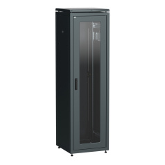 Шкаф сетевой 19" ITK LINEA N 38U 600х600 мм, чёрный [LN05-38U66-GM]