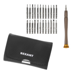 Набор для точечных работ Rexant, 25 предметов в чехле [12-4762]