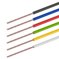 Набор автопровода Rexant «Радуга» 1х2.50 мм, 6 цветов [01-6551]