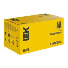 Батарейка щелочная IEK Alkaline LR06/AA, 28 шт [ABT-LR06-OP-B28]