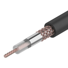 Кабель коаксиальный RG-58 A/U Rexant, 50 Ом, черный, бухта 100 м [01-2003]