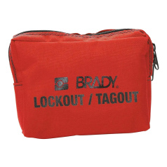 Сумка поясная Brady для блокираторов, нейлон, 120х190х50 мм, красная [gws51172]