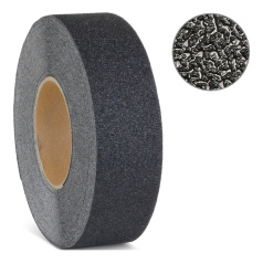 Крупнозернистая противоскользящая лента, черная, 50 мм х 18.3 м