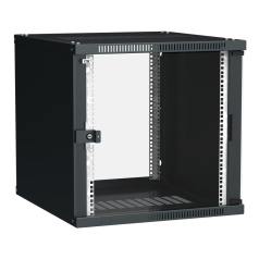 Шкаф настенный ITK LINEA WE 9U 600x450 мм, чёрный [LWE5-09U64-GF]