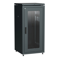 Шкаф сетевой 19" ITK LINEA N 18U 600х800 мм, чёрный [LN05-18U68-GM]