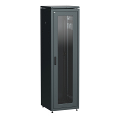 Шкаф сетевой 19" ITK LINEA N 33U 600х600 мм, чёрный [LN05-33U66-GM]