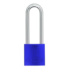 Замки алюминиевые стандартные Brady, алюминиевые дужки, 76 мм, Ø 6.5 мм, синие, 6 шт [gws814079]