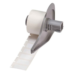 Перемещаемые наклейки Brady M7‐17‐498 виниловая ткань 25.4 х 12.7 мм, белые, 500 шт [brd173405]