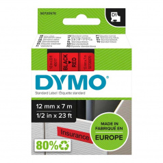 Картридж Dymo S0720570/45017, 12 мм, черный на красном
