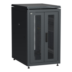 Шкаф сетевой 19" ITK LINEA N 18U 600х800 мм, чёрный [LN05-18U68-2PP]