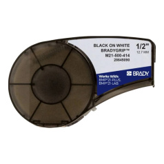 Картридж Brady M21-500-414 полиэстер, 12.7 мм х 3.05 м, черный на белом [brd151515]