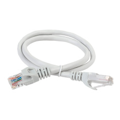 Коммутационный шнур (патч-корд) ITK категория 5E, UTP, LSZH, 7 м, серый [PC01-C5EUL-7M]