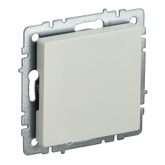 Заглушка IEK BRITE с суппортом МЗ10-БрКр бежевая [BR-PL10-K10]