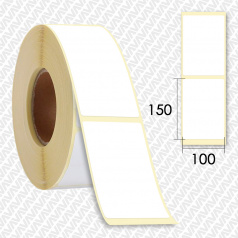 Термоэтикетки ТОП 100 х 150 мм, белые (300 шт в рулоне)