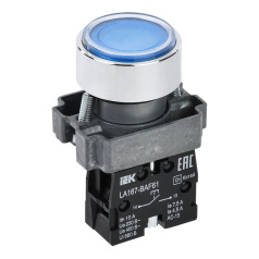 Кнопка управления IEK LA167-BAF61 Ø 22 мм, 1NO, синяя [BBT20-BAF61-1-22-67-K07]
