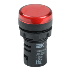 Лампа сигнальная светодиодная, красная IEK AD22DS (LED) 36В [BLS10-ADDS-036-K04]