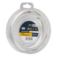 Термоусаживаемая трубка IEK ТТУ нг-LS 12/6, белая, 2 м [UDR12-012-006-002-K01-T]