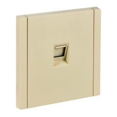 Розетка компьютерная RJ45 IEK FORTE&PIANO кат. 5E FP432 ваниль [FP-K10-1-K10]
