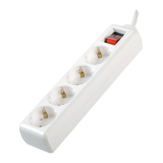 Удлинитель У04К IEK 2P+PE 3х1 мм², 16А/250В, белый, 5 м [WYP10-16-04-05-ZK-N]