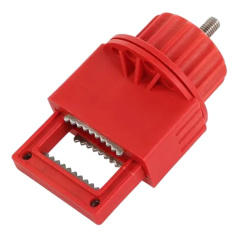 Блокиратор-зажим дискового затвора, высота рукояти до 35 мм, ширина рукояти до 42 мм, полипропилен и сталь, красный [gwrF22]